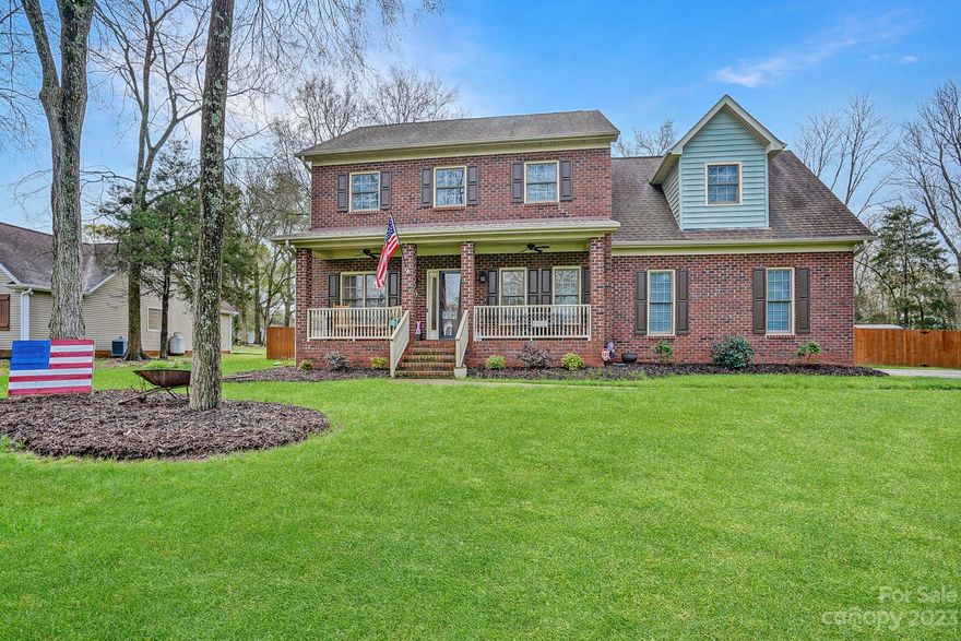 Be prepared to fall in love with this beauty in Concord! Pride of ownership is evident throughout, and it starts with the great curb appeal. You will be welcomed home with the cozy rocking chair front porch. Many updates done over the past 4 years, including the kitchen and downstairs LVP flooring. Open layout provides easy entertaining. Convenient mud room off garage.Upstairs, you will be pleased with the bedroom sizes. 4th bedroom perfect for a bonus/game room! Enough about inside - you will probably spend most of your time in your backyard! Enjoy overlooking your large,fenced in yard from the spacious deck. Both the deck and fence were replaced 4 years ago. Outbuilding with lean-to for extra storage,and cute pergola area for added entertaining/relaxing. As if you need more - upstairs HVAC replaced 2 years ago, crawlspace is even immaculate, being encapsulated and has a dehumidifier. Extended driveway for ample parking. ALL of this on a 1/2 acre lot with no HOA, in a prime location.