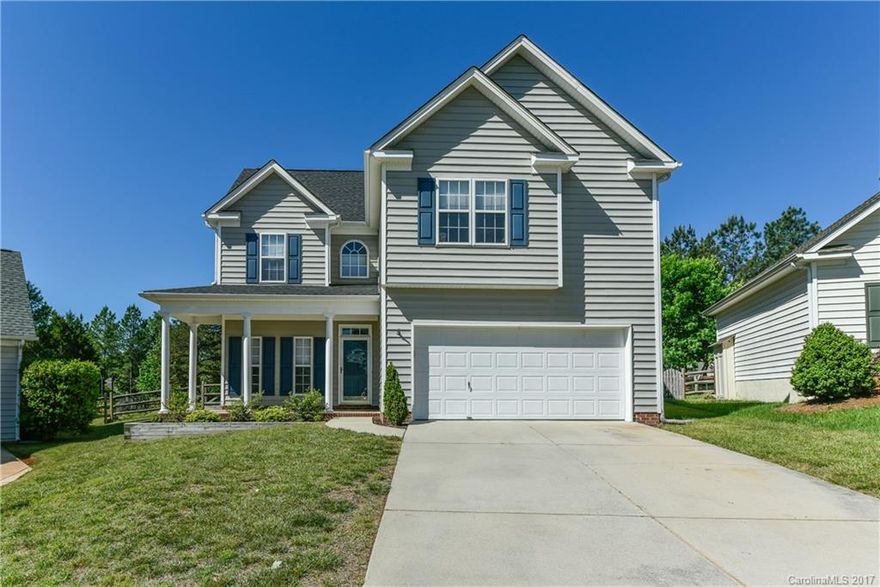 Welcome to this 3/2.5 home nestled on a cul de sac!  The foyer is flanked by a dining room & leads to a breathtaking 2 story great room w/corner windows, open to the breakfast area & spacious kitchen with NEW SS matte APPLIANCES, corner sink & neat niches all around.  Upstairs the master suite is on one side of the home.  The other 2 spacious bedrooms are Jack & Jill.  The backyard is the crown jewel of this home -FENCED, deck, private & HUGE.  New upper HVAC(down 2013), new roof 2013 & more!