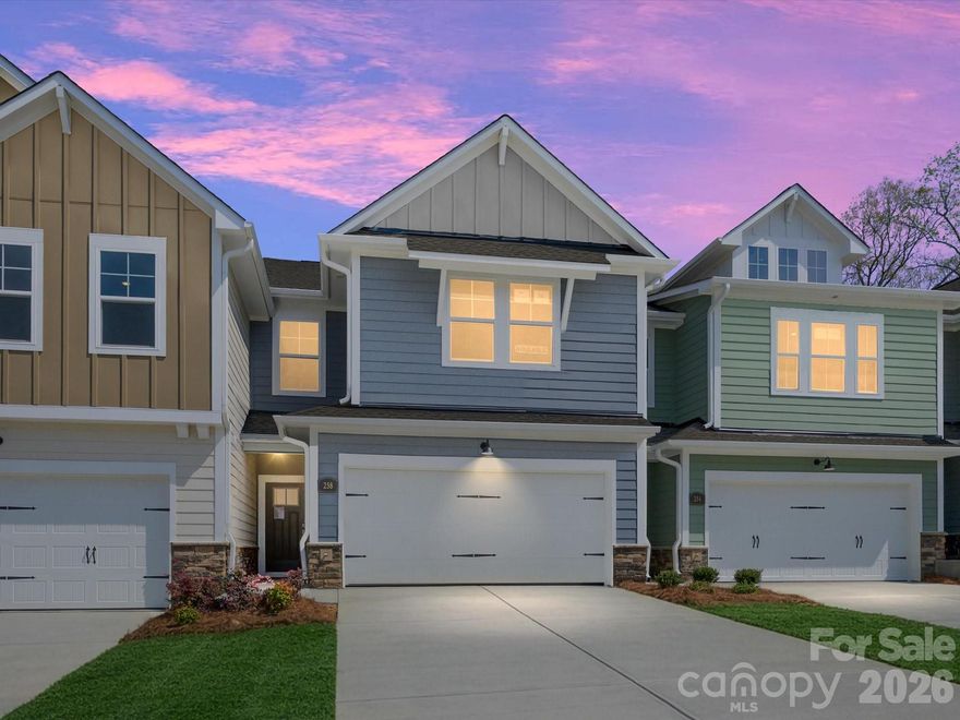Discover effortless living in the Mecklenburg II, a beautiful new end-unit townhome at Westview Towns in Waxhaw, NC. Perfectly situated near the boutiques, restaurants, and small-town charm of historic Downtown Waxhaw, this home offers a low-maintenance lifestyle in one of the area’s most desirable locations.
Step inside and experience open-concept living at its finest. The gourmet kitchen is the centerpiece of the home, featuring luxurious quartz countertops, an oversized island, abundant cabinetry, and designer finishes—a perfect blend of style and function for everyday living or entertaining.
Sophisticated details continue throughout, including elegant wood-tread stairs and large windows that fill the space with natural light. The covered rear porch offers a peaceful spot to relax and unwind, while included lawn maintenance gives you more time to explore and enjoy all that Waxhaw has to offer.
Experience the perfect balance of comfort, convenience, and timeless style in this exceptional end-unit townhome.