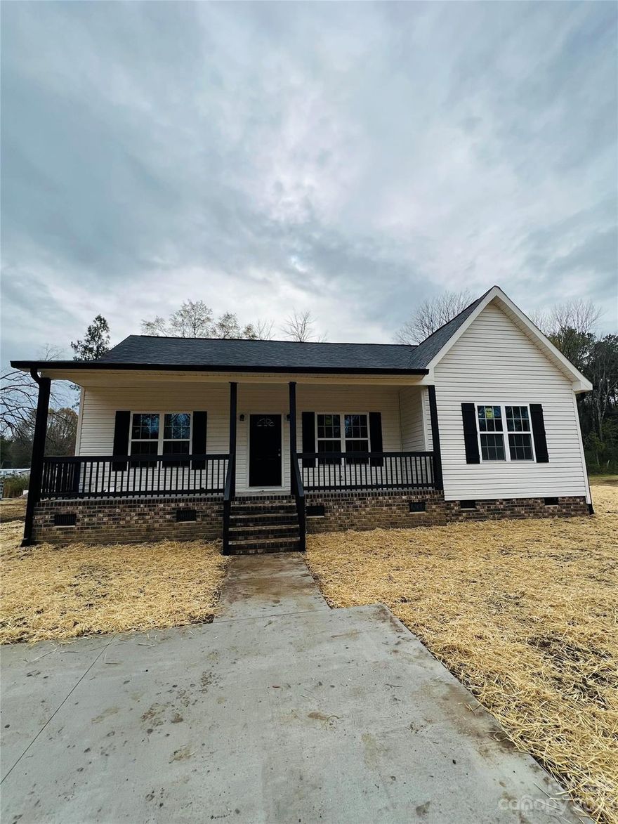 Presenting a brand-new one-story brick underpin home featuring three bedrooms and two baths, including a luxurious master bath with both a standalone tub and shower for unparalleled relaxation.

Enjoy the welcoming front porch and entertain effortlessly on the back deck, enclosed by a privacy fence, perfect for serene outdoor moments.

Conveniently park two cars on the pavement driveway, adding ease to daily living.

This new build embodies modern comfort and functionality, offering a delightful haven for comfortable living.
