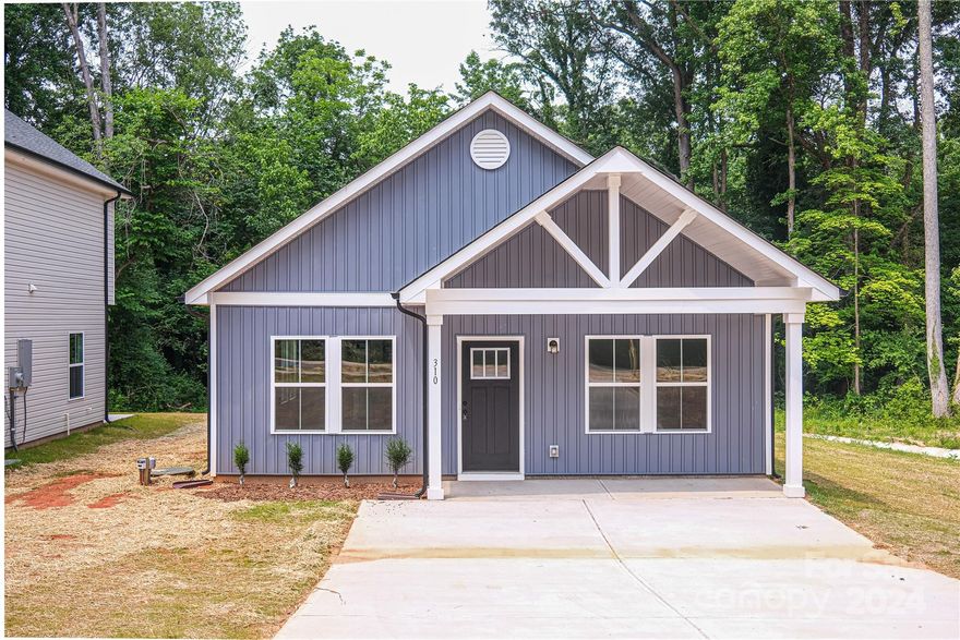Come and discover the flawless craftsmanship showcased in this brand new 3-bedroom, 2-full-bath ranch-style home. Unwind on the expansive front porch or host gatherings in the generously sized great room featuring luxurious vinyl plank flooring. Bedroom 2 offers ample storage with its double closets, while the Primary Suite boasts spacious walk-in closets. Additionally, enjoy the convenience of a dedicated laundry room and rear-entry mudroom. The kitchen is a chef's delight with its spacious layout, adorned with white shaker cabinets, granite countertops, stainless steel appliances, and other upscale features. Don't miss out—schedule your showing today!