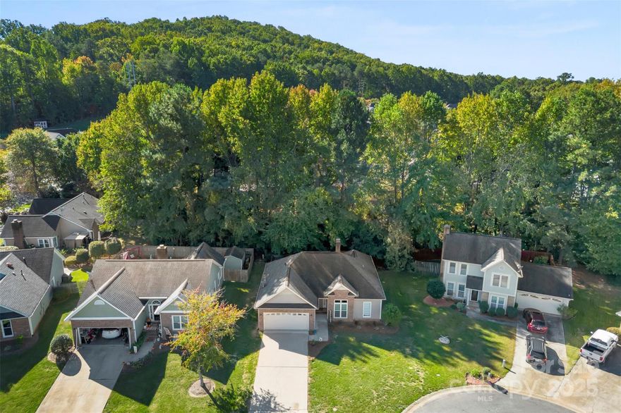 Welcome Home to Riverwood Plantation! 

This charming, freshly painted, 3-bedroom, 2-bathroom home is perfectly situated on a quiet cul-de-sac in one of Gastonia's most desirable communities. The inviting layout features a vaulted ceiling in the living area and an open flow that is perfect for entertaining. Enjoy morning coffee on your private back patio overlooking the private yard. The primary suite offers a peaceful retreat with a full private bath. 

Located just minutes from dining, shopping, and major commuter routes, this home offers comfort, convenience, and low-maintenance living. Don't miss this opportunity!