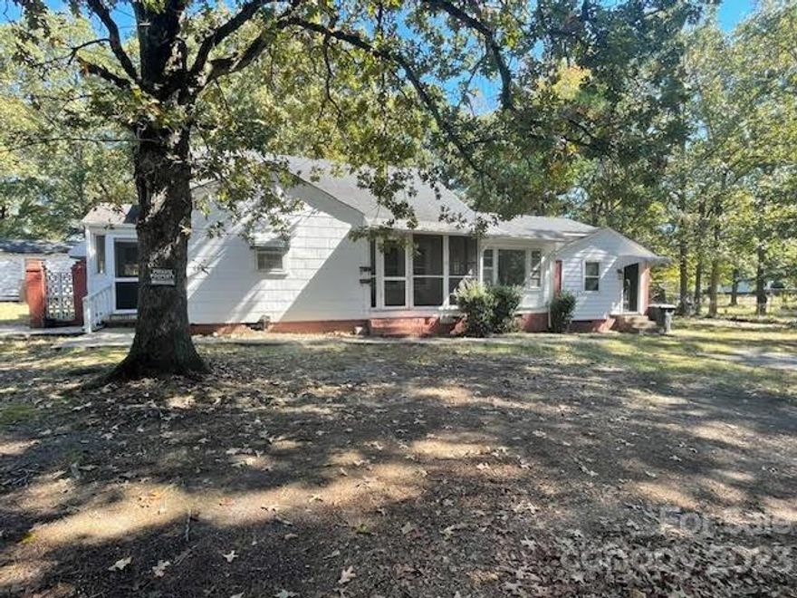 There is great potential for this property.  It has been used as two rental properties.   The garage was taken in to be additional living space and used as an apartment. However, it has used electric heaters and a window unit and is the unheated square feet that it listed.  It is set up as an efficiency apartment with kitchen, large open room, and separate bathroom.  The inside of the house has had some recent work to freshen it up.  The house has two bedrooms but also has an additional den or office space that could be used as necessary.  The house and apartment have separate entrances and no inside connection.