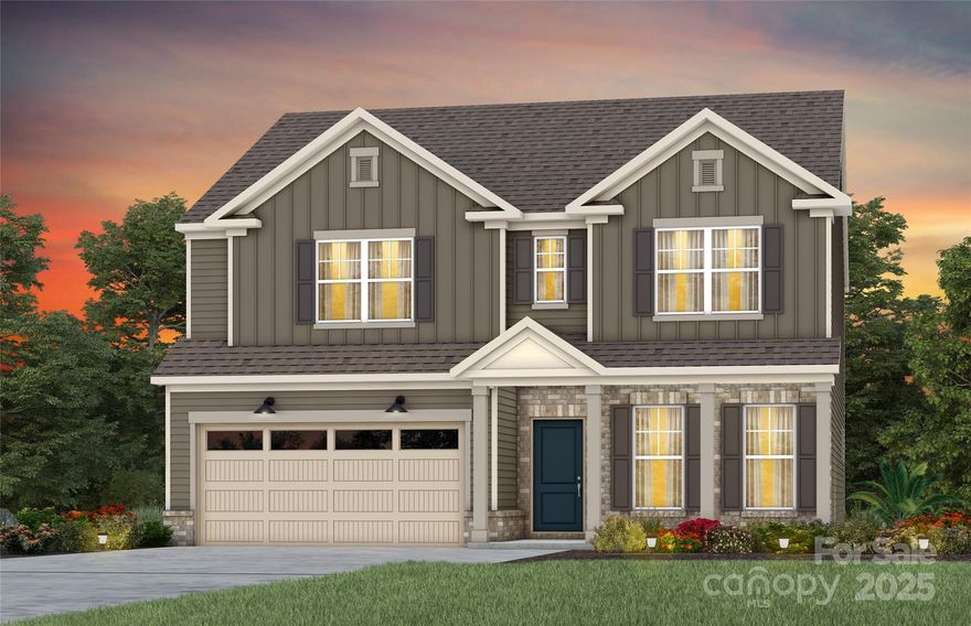 New Construction Home ready by FEBRUARY 2025 in Brand New Kinsdale Community in Indian Land!  All included List Price includes any current sales incentives as shown on our website, call for details.  Our Murphy Floor Plan offers beautifully curated selections and incredible structural features such as an inviting Guest Bedroom with Full Bathroom on the main floor and Dining Room. This open floor plan will not disappoint with the spacious Gathering Room, sunroom addition and magnificent Kitchen with huge island and gas appliances.  Upstairs features an open Loft, plus 3 secondary bedrooms; Owner's Bedroom and Bathroom with walk-in shower.  All upgrades and options have been selected.  Visit us at our sales center, in the community, to learn more about this and other incredible homes in tranquil Kinsdale. HOA fees include High-Speed Internet/Cable and private trash collection. All Photos are representative only, not of this home.