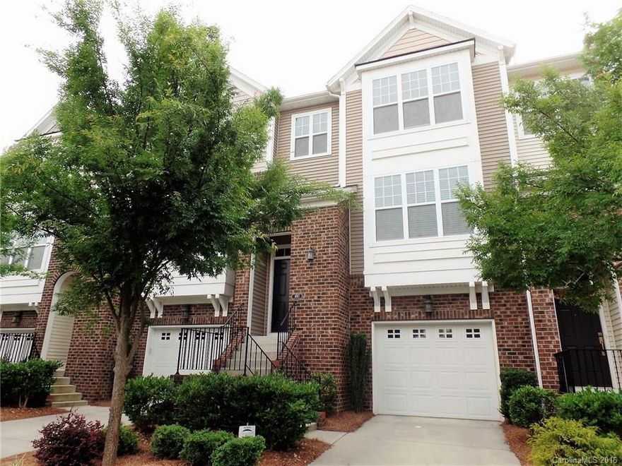 Back on market due to financing.  Move in ready in desirable Skybrook. Open floor plan ideal for entertaining in this spacious 3 story.  It features all the upgrades you would expect such as hardwood flooring throughout main level, granite tops, stainless steel appliances.  Formal Dining room with wainscoting, crown molding and shiny hardwood floors. Large kitchen has Breakfast Bar that easily seats four. Great room with triple windows, lots of natural light w/gas fireplace. Deck on upper level