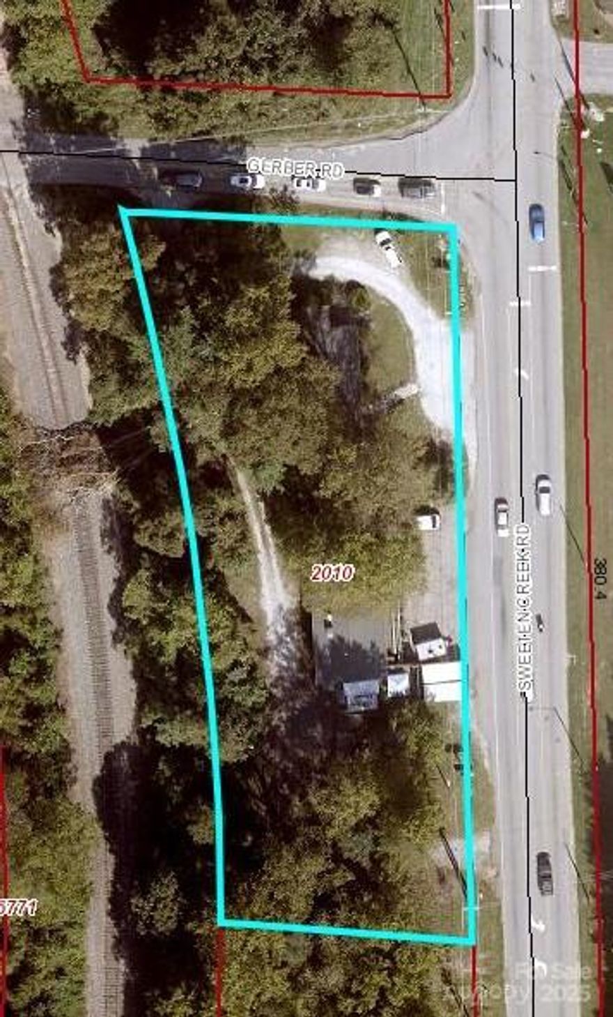 2 Buildings for sale along with 1.55/ac of land.  For Sale Redevelopment Site.  Zoned Commercial Industrial in the City of Asheville.  324' of Street Frontage on Sweeten Creek Rd.  High Growth area in south Asheville.  Great location on the corner of Sweeten Creek Rd and Gerber Rd with a traffic light.  This property could be subject to NCDOT widening of Sweeten Creek in the future. DO NOT DISTURB THE CURRENT TENANTS.  There are short term leases in place.