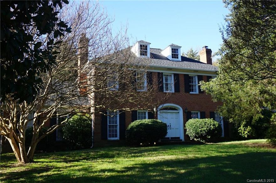 Carmel Club Estates West-LOCATION!! 4BR 3.5 BA great opportunity for new construction or remodel across the street from the 10th fairway, 11th tee box of Carmel Country Club South course. Gorgeous almost full acre treed lot near Charlotte Country Day Middle school. Walk to clubhouse and all the amenities at Carmel. Investor gem!!!