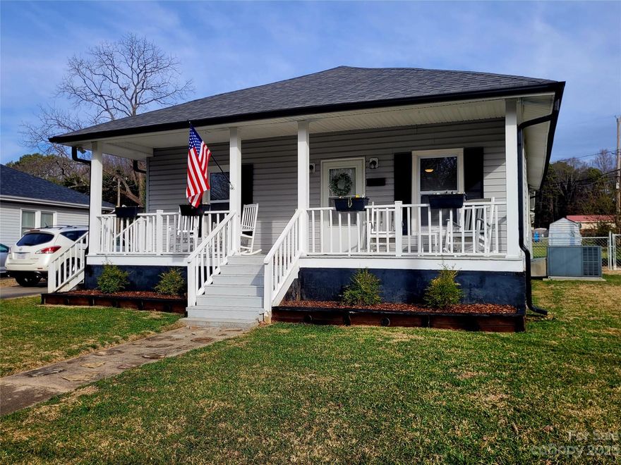 Add a little sunshine to your days in this charming bungalow that fills with natural light, and has not one but two, fully covered porches to relax on. You'll have plenty of space in the large rooms in this home, there are 2 full bathrooms, and both bedrooms have plenty of space to accommodate king-sized bedroom furniture. The back entry has a mudroom, separate laundry, and access to a bathroom. The kitchen has granite countertops and is open to the back entry allowing ample room for dining space. This adorable home is close to so many great places, Belmont Abbey College, downtown Belmont, downtown Mt Holly, Charlotte Airport, shopping, restaurants, the USWC, and 20 minutes to Crowder's Mountain. Enjoy the large fenced yard, with a quality-built Rhino shed for storage. If you're looking for a quaint home in a small town, look no further! Showings start Jan 18th at noon.