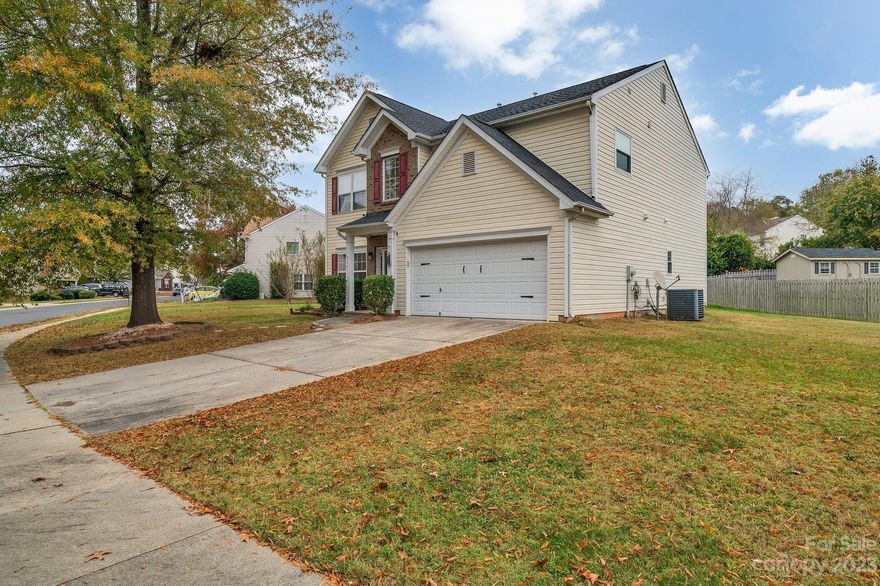 Welcome home! This home is well designed for all your living needs and sits on one of the largest lots in the neighborhood.  Coming into the home, you will find a separate formal dining room and a breakfast area on the other side.  The kitchen has been remodeled with new cabinets, new countertops, and a new microwave (not pictured but installed afterwards).  The kitchen overlooks into the open living area.  On the main floor there is an extra room that could be an office/flex room/game room/etc. New flooring downstairs installed in 2023.  Upstairs you will find all bedrooms including the large owner suite.  The owner suite has a separate sitting area that can be used as a sitting area or office area.  The owner suite’s bathroom includes a separate shower and garden tub with a large walk in closet.   The washer and dryer that are only 4 years old conveys with the property.  Come see what this home has to offer!