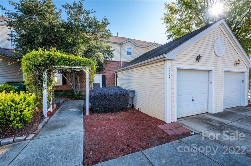 Amazing 2 BR, 2.5 Bath, 1 Car Garage Townhome in great location with easy access to I-485, I-77, Uptown, Airport, Shopping and Restaurants. Large Family Room, Spacious Kitchen, SS Appliances, lot of cabinets and ounter space, breafast area, deck in the backyard to sit, relax and enjoy the nature. Townhome is beautifully painted and has open floor plan. Spacious two BRs and two full baths on upstairs. Refrigerator, Washer, Dryer conveys. Community has pool. HVAC 2020 and Roof is original.