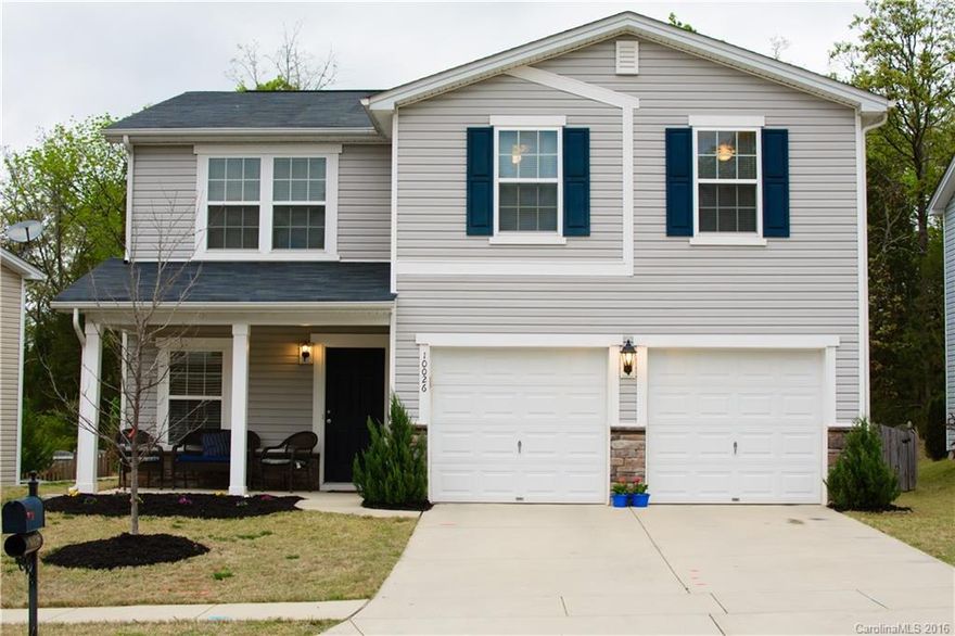Spend time sitting on the covered porch of this beautiful 2 Story 3 bdrm 2.5 ba home. Gorgeous fenced yard with patio. Enjoy the open floor plan, living room, great room, and huge kitchen with breakfast bar on the 1st floor. The bedrooms, ample closet space, spacious loft, and computer niche are located on the 2nd floor.    Located in the highly desired Prosperity Ridge area with great schools. Walk to the store or to get something to eat. You will love your new home. Easy access to 485 and 77.
