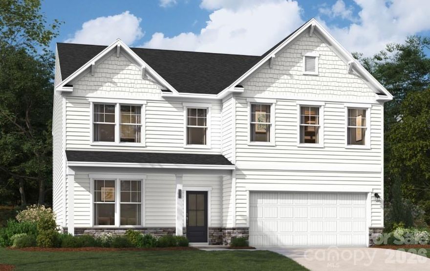 Welcome to 3,045 square feet of thoughtfully designed living in the LAMBERT, featuring 4 spacious bedrooms, 3 full bathrooms, and two stories of modern comfort. This beautifully appointed home highlights a gourmet kitchen perfect for cooking and entertaining, along with desirable features like a functional mudroom to keep daily life organized and a serene screened porch—ideal for morning coffee or relaxing evenings.
Upstairs, the primary suite offers a true retreat with a raised tray ceiling, a generously sized walk-in closet, and a spa-inspired bathroom complete with a garden tub and a separate shower with a built-in seat. You’ll also find a versatile flex space upstairs, perfect for a media room, home office, or additional living area.

Located in a vibrant, amenity-rich community, residents enjoy a playground, pool with cabana, and scenic walking trails. Just minutes from Reedy Creek Nature Center and only a 20-minute drive to Uptown, you’ll have convenient access to dining, shopping, and entertainment. Don’t miss your opportunity to own this exceptional LAMBERT home—schedule your private tour today!
