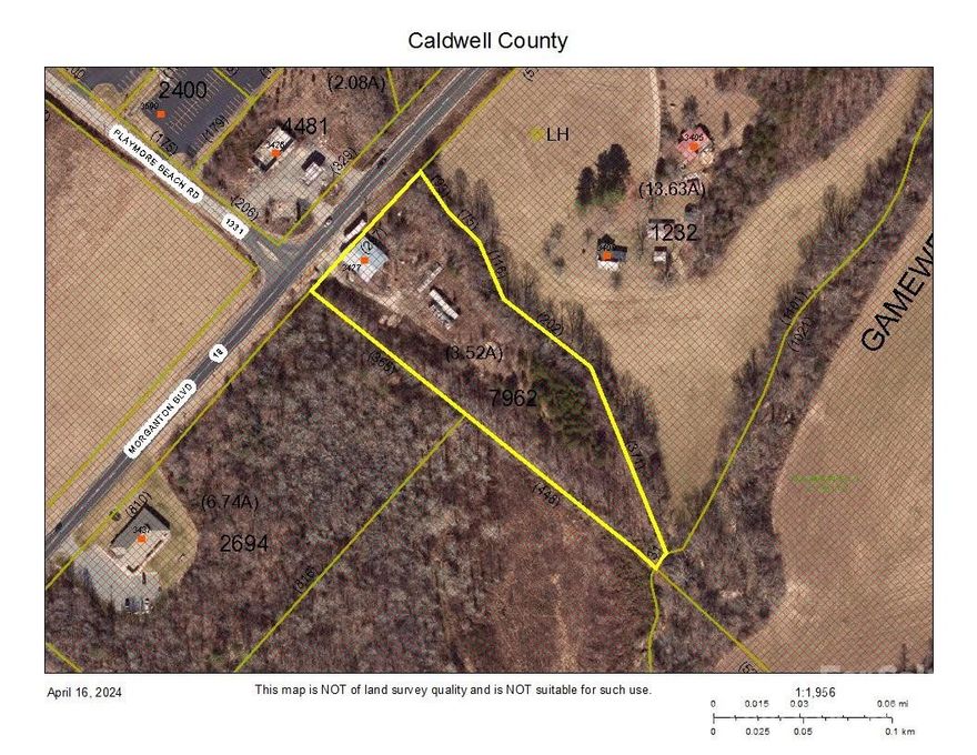 4 acres of commercial property zone Industrial right on HWY 64 in Gamewell. This property could easily be De-zoned for other uses. Buildings will most likely need to be torn down.