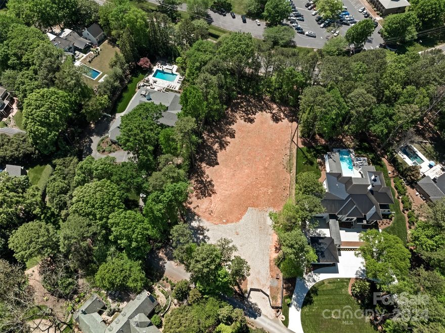 Southpark lot!

Rare opportunity for 1.35 Acre Southpark lot. Lot is cleared and ready for your dream home. David Simonini Charlottes premier builder has plans ready to build by Christopher Phelps or bring your own Architect. This wooded flat lot is best lot available in the Southpark area. Walking distance to Country Day school and convenient to all shopping.