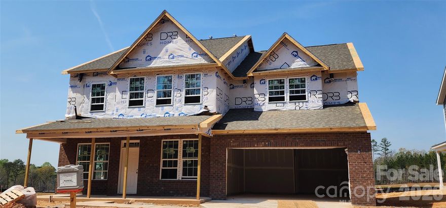 The only new single-family home community with direct access and included membership to the Daniel Stowe Botanical Gardens! The Stonehaven floorplan boasts an open concept kitchen with island adjacent to breakfast area and family room making this home perfect for entertaining. Formal dining room and butler’s pantry, study with double doors, mudroom with drop zone, a guest bedroom and a full bathroom finish out the main floor living area. Enjoy mornings and evenings on the covered screened porch just off the breakfast area.
On the second level you will find the oversized primary suite with tray ceiling and two generous walk-in closets, a breathtaking bathroom with separate vanities, soaking tub, seated tile shower and private water closet. 3 spacious secondary bedrooms, 2 with walk-in closets. A loft, 2 full bathrooms and spacious laundry room finish out this well-designed home. May/June 2026 estimated completion. Ask me about the special closing cost incentive.