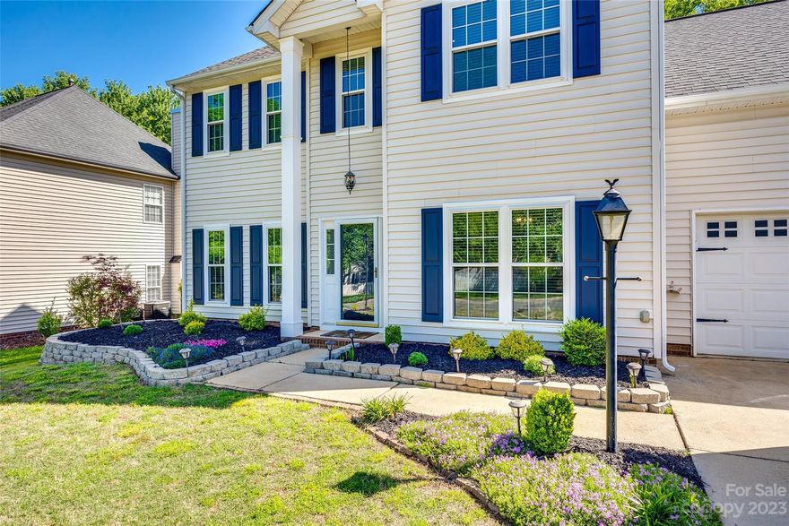 This stunning move in ready home offers the perfect blend of comfort, and convenience. Nestled in a desirable neighborhood, close proximity to parks and downtown Matthews. The main level also features a private home office, perfect for remote work or a quiet retreat. The owner's suite is a true oasis, with its tray ceiling, ample custom closet space, and a spa-like en-suite bathroom complete with a soaking tub, dual vanities, and a walk-in shower. Three additional bedrooms on the upper level offer plenty of space for family or guests, and there's even a bonus room that can be used as a playroom or media room or a 5th Bedroom. Sit on the back Screened in Patio and take in the beautiful view of the backyard while enjoying a morning coffee or an evening family dinner. Don't miss the opportunity to make this exceptional property your forever home. Schedule a showing today and experience this beautiful home on  1951 Thornblade Ridge Dr!