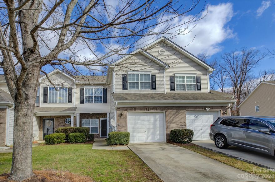 Introducing the perfect townhome you've been dreaming of! Nestled in the highly desirable Summerfield subdivision in Matthews, NC, this splendid 3-bedroom unit with a garage is ready to welcome you home. Step inside to discover an updated and well cared for home with fresh paint and lovely updates. The kitchen has been transformed into a culinary haven with brand new granite countertops and a stylish backsplash. The townhome boasts a modern layout with vaulted ceilings in the primary bedroom creating a space that feels open and airy. Enjoy the tranquility and privacy offered by a lot backing up to trees which creates a serene outdoor space to relax and unwind. Situated in sought-after Summerfield, this townhome is surrounded by conveniences. Whether it's shopping, dining, or recreational activities, you'll find everything within easy reach. This townhome is a true gem, combining modern updates with a tranquil setting.
