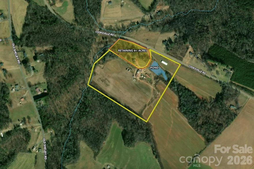 Located on Cooksville Road in Catawba County, this 21± acre portion of a larger tract offers a highly usable and well-maintained farm ready for continued agricultural production or future transition. The property is mostly tillable and currently being farmed, with gently rolling to level topography that allows for efficient use of the entire acreage.
A scenic pond provides both a water source and visual appeal, while the irrigated fields enhance productivity and simplify crop management or livestock care. Multiple barns and outbuildings are already in place along the property, complete with electricity and water—ideal for equipment storage, hay, or a wide range of agricultural needs.
With its open landscape and favorable layout, this property also presents an excellent opportunity for a future homesite, offering the perfect blend of functionality and rural setting. Whether you’re expanding an existing operation, starting a small farm, or investing in land with flexibility, this tract delivers.
Acreage is subject to survey. An additional 35± adjoining acres are available, creating the option to expand your farm, increase tillable ground, or develop a larger recreational or residential property.
