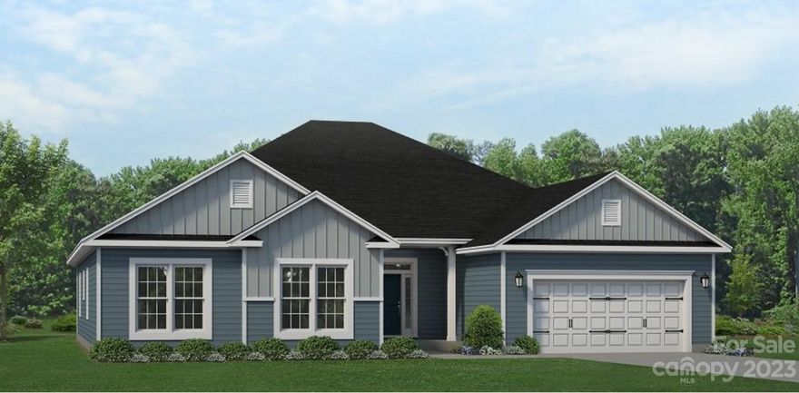 Only $1000 down to write contract! This new construction home is situated on Redbridge Golf Course in the beautiful city of Locust. This amazing 2700 sf ranch boasts high ceilings, a 21.8' x 23.1' family room with gas fireplace very open to the kitchen, dining area and large island. This fantastic home is absolutely perfect for entertaining. Granite countertops, tiled kitchen backsplash, stainless steel appliances, gas range, laminate wood flooring throughout the main areas and primary bathroom with 5' tile shower are all included.  Enjoy the spectacular golf course view from the enormous 21.8' x16' covered deck.  Home is about to start foundation. Not too late to choose colors. Estimated completion February 2024. This home is an incredible value with the benefits of new construction and a 10 yr. Home Warranty. Closing costs paid with use of preferred lender. All home features are subject to change without notice.  See agent for current incentives.