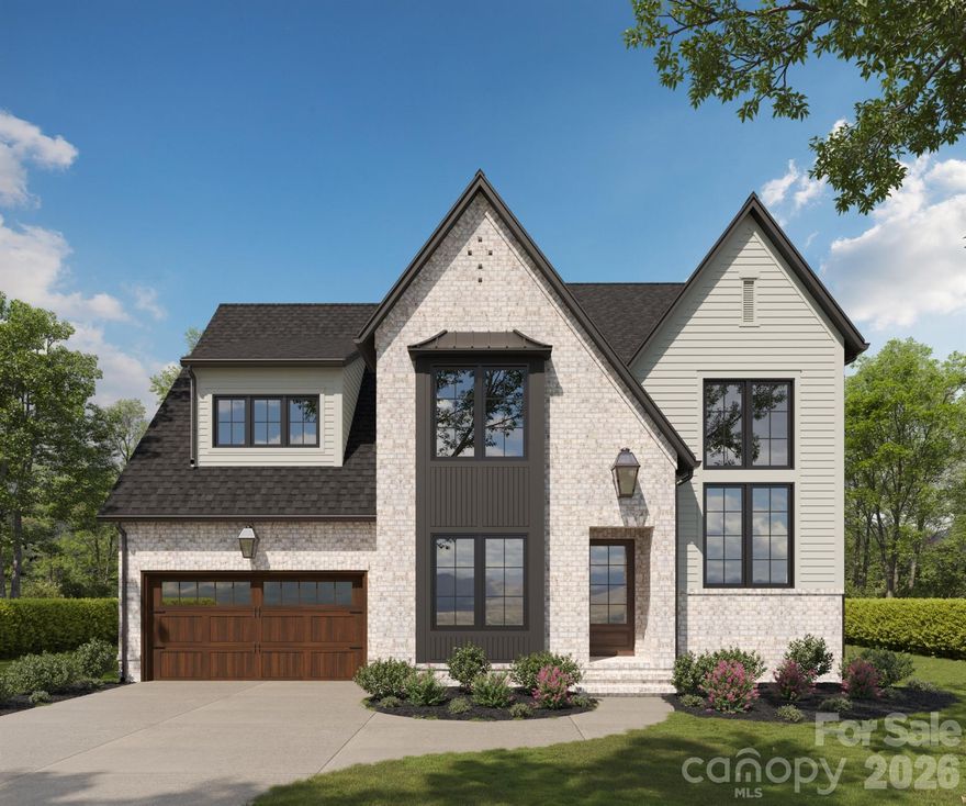 Stunning new construction in an unbeatable location! The Adler Plan offers a thoughtfully designed layout perfect for entertaining. The main level features a guest suite, study, spacious kitchen with a walk-in pantry, and an open-concept family room that flows seamlessly to the covered terrace. The oversized two-car garage includes a convenient service door to the exterior, and the well-appointed arrival center offers a mud bench, coat closet, and generous storage. Upstairs, a grand staircase leads to a luxurious primary suite with a walk-in closet and spa like bathroom, along with two secondary bedrooms each featuring en-suite baths. Additional highlights include a large game room and a versatile flex space—ideal for a home office, studio, or gym. Located just minutes from Park Road Shopping Center, SouthPark, and South End, this home combines comfort, style, and convenience.