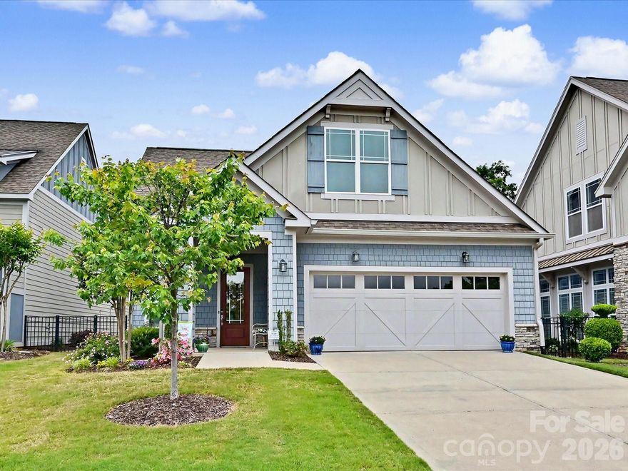 Semi-Custom RANCH home with lawn maintenance included! Located just minutes to Waverly and 485, this home is perfect for convenient living! It is within walking distance to the grocery store, restaurants and medical facilities! Open floor plan with high 10 ft ceilings and 8 foot solid-core doors throughout! Gourmet kitchen with Kitchenaide appliances and plenty of cabinets and counter space! Dedicated office with french doors. Primary suite features a tray ceiling and a spa-like zero-entry shower with a generous-sized walk-in closet. There is also an exit onto the covered lanai from the primary bedroom to enjoy your morning coffee. Lawncare included in HOA dues. Freshly painted in main living space to provide a neutral palate! Welcome home! Sellers are extremely motivated!