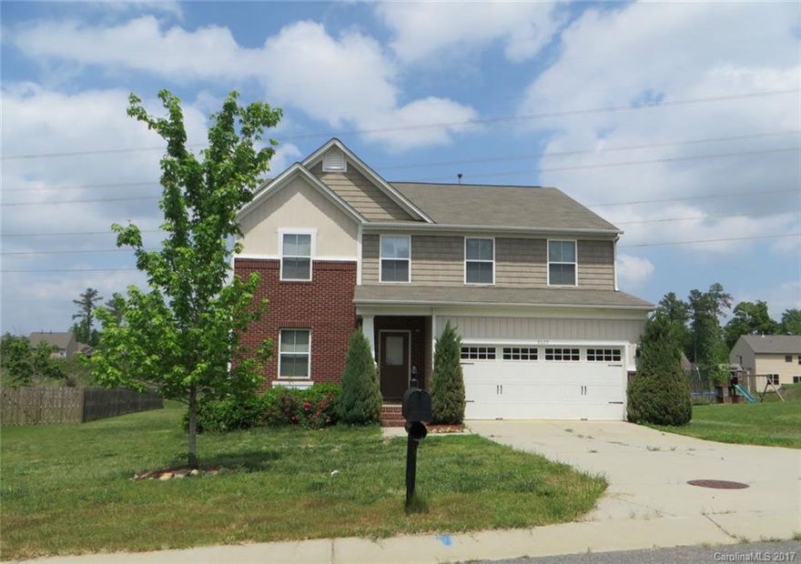 Spacious open floor plan with HWs in Living/Dining & half bath. Kitchen has center island & good cabinet storage. Great Room features FP + adjoining office. Rear deck. HUGE Master Bedroom w/ sitting area. Three good-sized secondary bedrooms + Loft. This home has lots of space for everyone & everything!Washer/dryer available but will not be maintained. Easy stroll to community pool. Clover Schools!