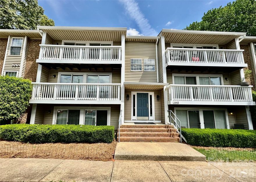 Located in the University City area of northeast Charlotte, this 2-bedroom, 2-bath condo offers 847 square feet and was built in 1988. The unit features a functional layout with a main living area connecting the living room and kitchen, along with two bedrooms, each with access to a full bathroom, including a primary suite with a private bath. The space includes updated flooring, cabinetry, and fixtures, along with a covered patio off the living area. Situated in Mecklenburg County with convenient access to W.T. Harris Boulevard, University City Boulevard, I-85, and UNC Charlotte, the property is positioned near shopping, dining, and major commuter routes within an established condo community.