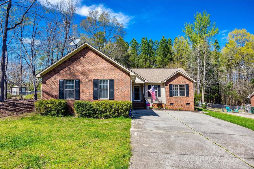 A place called HOME!  Come fall in love with this well maintained 3 bed 2 bath ranch located in the heart of sought after Clover.  You will treasure how quiet this area is yet within minutes of the downtown area.  This partial brick home has lots to offer starting with the updated kitchen with breakfast nook on one side and the dining area on the other end.  The family room has lots of room to spread out or enjoy a warm cozy nook next to the newer fireplace (2022). This split floor plan offers spacious bedrooms with plenty of natural lighting.  The laundry can be inside or in the garage utilizing the laundry closet as additional storage.  The rear yard has lots of shade and is fully fenced in complete with a newer extended TREX deck ready for Spring BBQ's & quiet evenings, the perfect spot to write a new chapter full of beautiful memories. This home has had LOTS of updates/upgrades within the last two years,  see attached list. Come and see why Clover truly is a place to call HOME