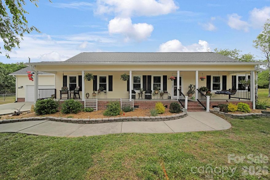 Welcome to 530 Calabash Road where you can spread out, breathe a little deeper, and create a lifestyle that fits you. This expansive home on over an acre offers a unique blend of space and utility.  Enjoy the peaceful country setting, complete with beautiful gardens and trees, and a sprawling outdoor entertaining area...all just a short drive to downtown Clover, Lake Wylie, Charlotte, Rock Hill, etc.  Inside, you’ll find a spacious place & well-maintained layout with 3 bedrooms and 2 full baths on the main level, 2 bonus rooms upstairs (1 with a full bath), a vaulted ceiling living room with fireplace flowing into the large, functional kitchen, and a huge dining room or sunroom ready for everyday living and entertaining.  When you step outside, the possibilities really start to open up.  You'll love the large deck and additional paved, ground-level patio with fireplace and freestanding bar...you'll even see the immediate possibility for a pool with the perfect space just waiting!  Just beyond all of that is a garden as you approach the large detached workshop/studio featuring 9 ft ceilings, running water, and TONS of built in storage cabinets and shelves.  You'll have room galore for hobbies, equipment, a small homestead setup, etc.  With no city taxes and a location that keeps you connected while still offering room to spread out, this property is ideal for someone looking for comfort, functionality, and long-term potential.  This could be the opportunity you’ve been waiting for!