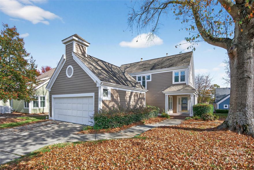 Welcome to popular Johns Towne—an inviting South Charlotte home that pairs easy living with a smart, functional layout. The main level features bright, open spaces including a generous living room, dedicated dining room, kitchen with a breakfast area. The primary bedroom is conveniently located on the main level, offering comfort, privacy, and great storage. Upstairs, a versatile loft sits next to a spacious bedroom and full bathroom—perfect for guests, office space, or a second living area. Enjoy a private patio, a two-car garage, and a location that keeps you close to shopping, restaurants, and everything SouthPark and Ballantyne offer.