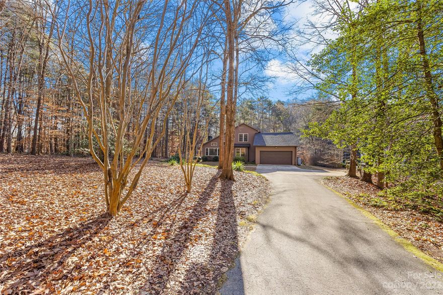 Nestled on a cozy 1.57-acre waterfront, this home is a perfect retreat. Providing everything you need to enjoy life at the lake. A great floor plan, with a primary bedroom on the main level, a study, and living areas with vaulted ceilings and perfect window placement to allow all the natural light and warmth. With 2 bedrooms and an additional bath upstairs.  The property includes a detached garage that is heated, and powered and has tall doors perfect for getting all those toys/vehicles in and out. Needing more storage space? Check out the back of the home outside entry into another small storage area. Enjoy days sitting in the hammock or down by the water on your dock and the evenings up on the trex decking your choice of screened-in or open-air. The whole house generator provides peace of mind during power outages and the recently replaced roof and HVACs make this a perfect opportunity to own a piece of the lake with no stress of repair. Home warranty included