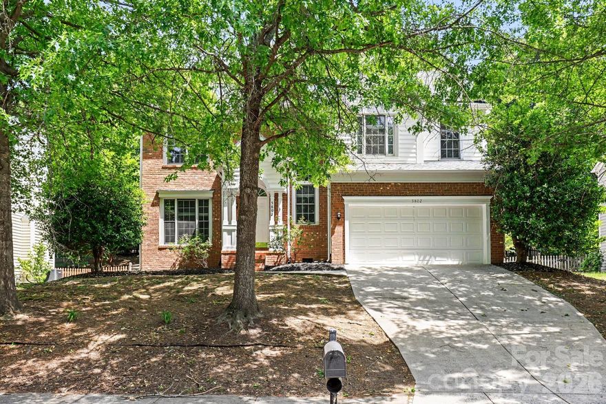 Perfectly situated near Highland Creek Elementary, this 4-bedroom home features an open floor plan with vaulted ceilings and elegant hardwood flooring. The updated kitchen shines with premium granite countertops and a tile backsplash, while the primary suite offers a spa-like retreat with a garden tub and dual vanities. This residence boasts a spacious 2-car garage and access to resort-style community amenities. Convenient to Ridge Road Middle and Mallard Creek High, this home combines modern upgrades with an ideal location. Schedule your tour today!
