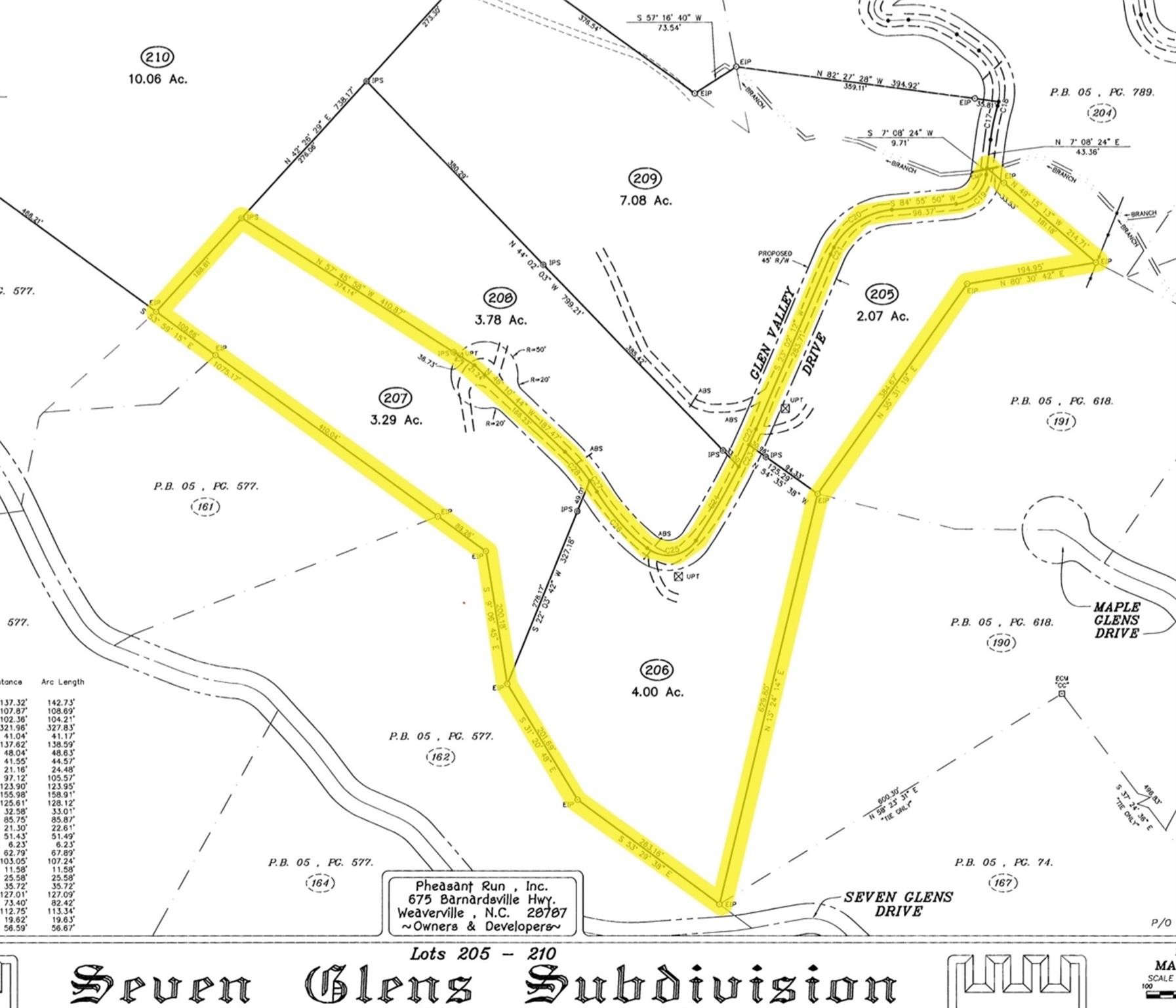TBD 3 Lots Glen Valley Way 205,206,207
