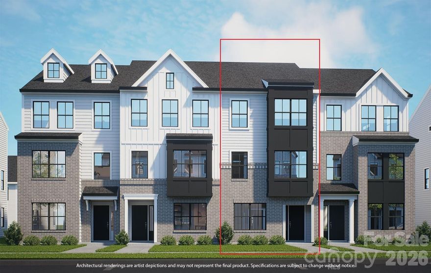 This three story townhome includes three bedrooms and  tree-and-a-half bathrooms. There is a guest suite with an on suite bath on the first level. The second level has a well appointed living area with a fire-place, There is a spacious dining area that opens into an outdoor deck. The primary bedroom and third bedroom with an on suite bath are located on the third level. There is ample storage space - spacious closets and linen closets. The Laundry closet is conveniently located on the third level.