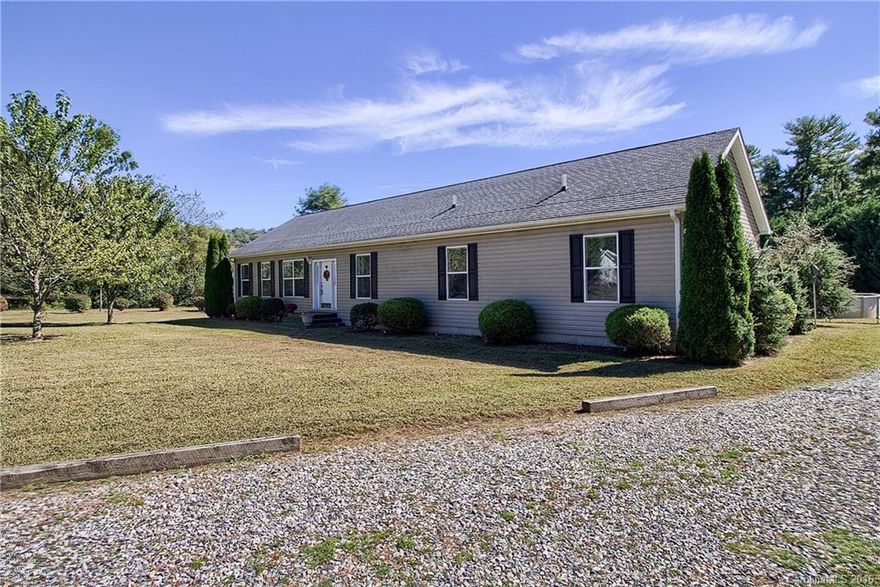 Move in ready spacious 2007 built home in quiet cul-de-sac neighborhood conveniently located between Hendersonville & Lake Lure.  The home features 4 BRs and 3 full baths, an open floor plan, new wood lamenant flooring, fresh paint throughout, family room with gas fireplace, and large master suite with double vanities, garden tub, and separate shower.   Additional highlights include large deck for entertaining, huge private backyard, & above ground pool.
