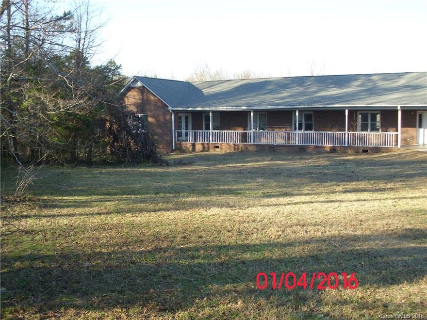 All Brick Home with a fenced in property.  Walking trails around the 5+/- acres.  Nice view of the pond and dock from the back deck.  Property SOLD AS-IS.
