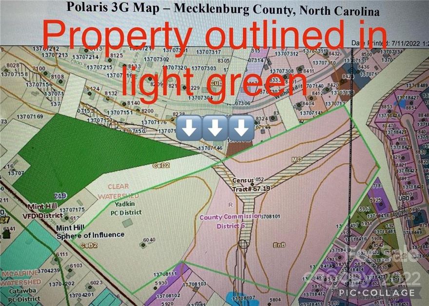 Price drop 2/1/2023!!!! Investment Opportunity!!!! Location!! Location!! Location!!  30.46 acres of prime land ready for development in highly desirable Mint Hill and just outside the city limits of Charlotte! This property is near so many local amenities and conveniently located near I-485. It is both flat and gently sloping in some areas. A  small creek runs through the property and it is a mix of both hardwoods and pines. This property is currently in the NC Forestry program. County water is available and an 8" sanitary sewer line across the property is projected to begin installation  6 months from August 2023. Power, cable, and phone exist on the property. Home on the property is uninhabitable and per property card contains asbestos siding/shingles. Also an aged barn, shed, working well and septic tank are on the property. Don't miss out this property it wont last long!! NO SIGN ON PROPERTY! Two red reflectors either side of gravel drive and white mailbox on opposite side of road.