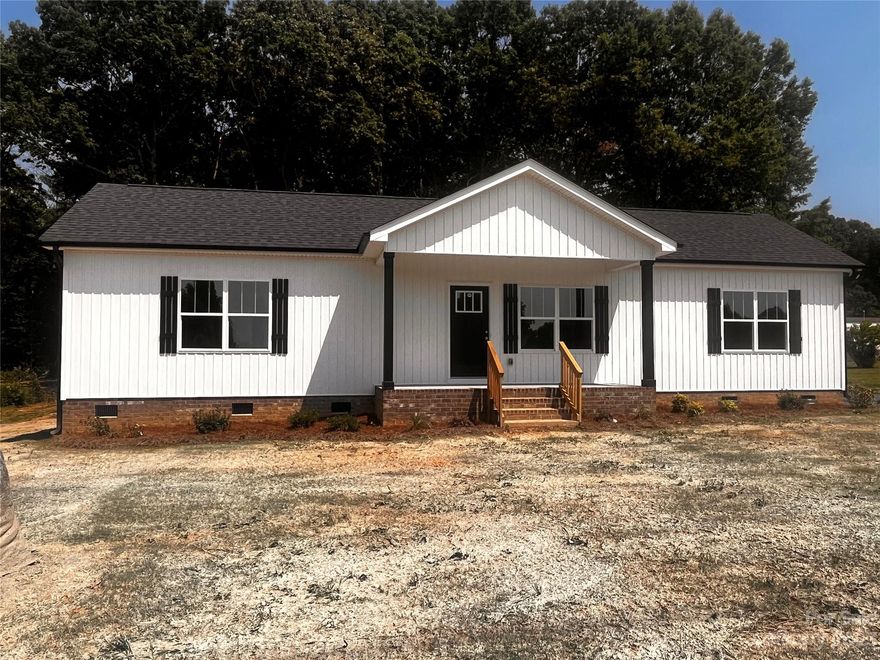 Brand new custom built ranch on 1 acre lot! This beautiful 3 bedroom 2 bath home is ready to welcome you. From the exotic granite countertops in the spacious kitchen, upgraded quartz countertops in both bathrooms,large deck overlooking your wooded backyard, to the vinyl plank flooring that runs throughout the home, no detail has been overlooked. All finishes and design choices carefully selected to suit today's most desired styles with keeping quality at the forefront of this home.You will love the split floor plan, spacious master suite complete with a well appointed master bath and large walk in closet. A office sits adjacent from your master suite and could serve a variety of purposes. The home offers two additional good sized bedrooms. This property sits just outside of the growing city of Locust, here you will get the convenience of being just a few miles from town but tucked away from the hustle and bustle . This property will not last long-make your appointments in advance!