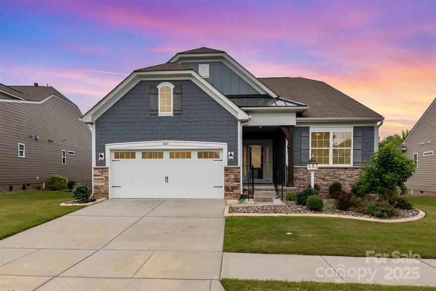 Welcome to the Vibrant 55+ Active Adult Community at the Tree Tops!  Come see your dream home featuring this beautifully designed 2 bedroom 2 bath residence which offers low-maintenance living with an open floor plan perfect for entertaining.  Interior features include a gourmet kitchen with gas cooktop, double ovens and microwave hood.  Granite countertops, stainless steel sink and pull out drawers.  Spacious living and dining areas filled with natural light.  Primary suite with en-suite bath for a private retreat. Enlarged paver patio with outdoor gas fireplace and screened porch to relax in any season.  Community highlights include heated outdoor pool, tennis and pickleball courts, scenic walking trails, amphitheater, 10 village cabins offering a variety of clubs and activities including a clubhouse with state of the art fitness center and social gathering areas. Experience a lifestyle where everyday feels like a vacation.  Schedule your tour today.