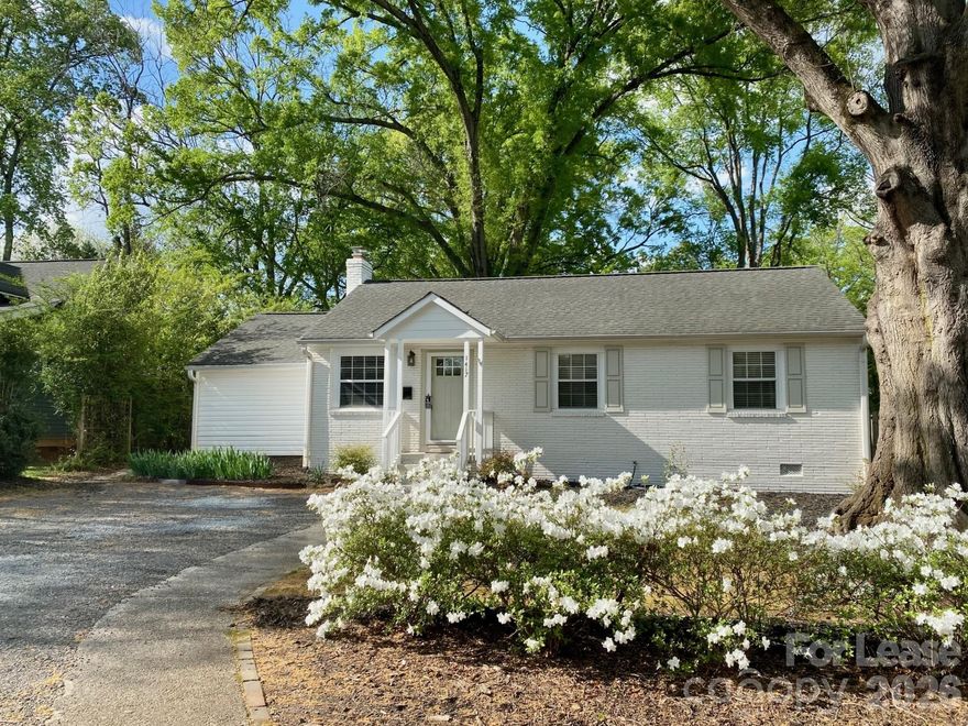 Adorable one story home in Selwyn Park! Brand new kitchen awaits new tenants! Updated primary bathroom with tiled shower!  Fabulous large screen porch overlooking flat beautiful fenced back yard! NEW paver patio and walkway to the front yard!  Walk to grocery/dining/shopping/greenway! Convenient location, close to Southpark Mall and Park Rd Shopping Center, 15-20 mins to Uptown and airport.  Application fee is per person over the age of 18 needed to qualify. Credit and nationwide background check required and paid for by prospective tenants when link is provided. Monthly Income should be 3x the monthly rent.  Come see for yourself!