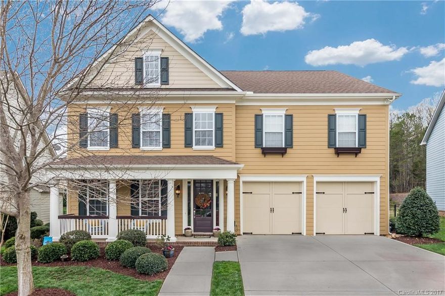 Rocking Chair Front Porch, Lovely Outdoor Living Area w/Screened Porch & Belgard Stone Paver Patio, Wood-Burning Fire Pit, Stone Seating & Fenced Yard. French Drs into 1st Floor Office w/New Carpet, Crown Molding thru-out 1st Flr, Grand Island in Kitchen w/Staggered Cabs, Granite, Tile Bksplsh, SS Appls, Gas Cooktop. Split Stairs to Bonus,Huge MBR & MBth w/Jetted Tub & Tiled Shower. Entire Exterior & Much of the Interior Repainted, Full Yard Irrigation,  Extra Deep Garage & 2" Blinds thru-out.