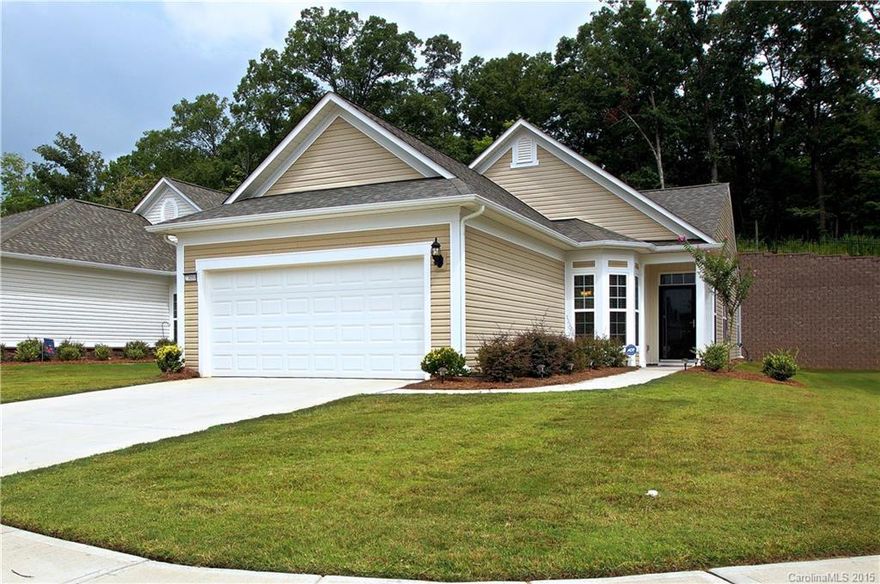 Sun City is a Del Webb 55+ age restricted community. This is a great opportunity to be a part of Sun City and enjoy all the amenities this community has to offer while enjoying low maintenance living! All living and bedrooms on one level with tons of light and space! All the upgrades including over-sized walk in shower, granite counter tops throughout, hand carved hardwood floors, large sunroom, crown moldings, and gas log fireplace which is rare in this community! Lovely private rear yard!