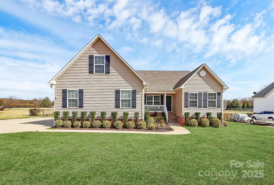 Fantastic property in York on an acre of land with NO HOA. Escape the overdevelopment at this 3 bed, 2 bath beauty that provides plenty of space for everything! Beautiful hardwood floors in the main living areas and freshly painted throughout. With sizable bedrooms and a bonus room upstairs to create a separate flex space for anything you need. The covered rear deck overlooks a HUGE fenced in yard. Oversized 2-car side load garage and a large driveway with tons of parking space. Tall vented crawl space has easy access too. Septic and well saves you monthly. Has all the features you rarely come across anymore. You need to see this in person, come check it out! PREVIEW TOUR HERE: https://tinyurl.com/2s4wxspv