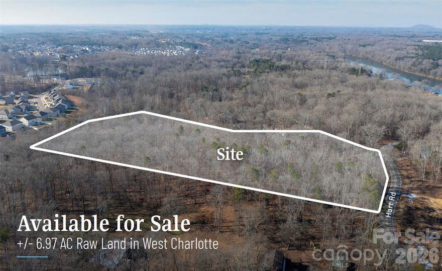 Opportunity to acquire a well-located +/- 6.97 AC raw land tract in west Charlotte,
surrounded by established and expanding residential neighborhoods. The property is
zoned N1-A and the seller is open to providing time for a rezoning, creating flexibility for
a buyer to pursue a higher-yield residential concept subject to approvals.

This location benefits from proximity to I-485, I-85, and the Airport submarket, offering
convenient access to employment centers, logistics hubs, and retail corridors—drivers
that continue to fuel housing demand in west Charlotte. Ideal for a developer or investor
seeking a flexible entitlement play with infrastructure advantages in a submarket that
continues to see sustained residential absorption.