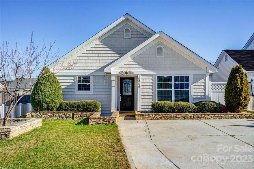 Don't miss out on this move in ready, freshly painted, 3 bedroom 2 bath home. This home is located within a short distance of I-485. This charming Union County home features main level living with new laminate wood floors, granite countertops, and some stainless-steel appliances. You will love the spacious primary suite. The front yard is partially fenced with white vinyl fencing except for the driveway area. For nature lovers there is a beautiful screened in back porch which also has a mounted wall bracket for a TV. The backyard has plenty of space for gardening or pets (backyard fencing is in place).This is the perfect home for making treasured memories!!! Don't wait!