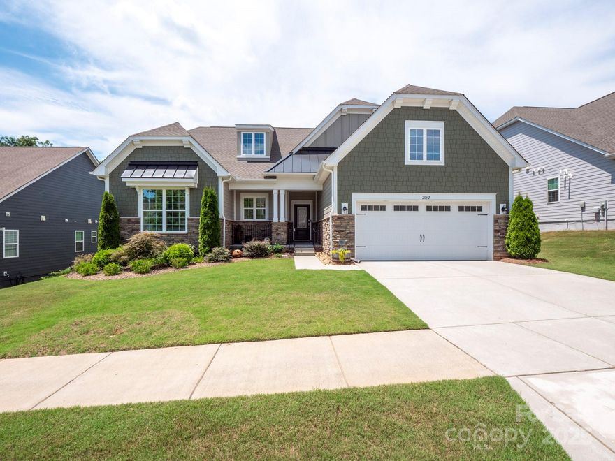 **Price Improved** Impeccably maintained home in the resort style, gated community, of Tree Tops!  Open main level with access to screened-in-porch overlooking extended patio and custom landscaping that affords the ultimate in privacy! Kitchen is a culinary delight with a custom designed walk in pantry in addition to a custom designed appliance pantry, massive island with ample seating space, 5 burner gas cooktop, double ovens & more! Split bedroom floor plan. The primary walk-in closet is a custom design that is everyone's dream come true! The hallway leading to the office and bedroom is simply gorgeous with designer wallpaper and custom millwork! Upstairs with sitting room, living room, bedroom and private bath! Amenites include; walking trails, pickle ball courts, pool amphitheater, 10 village cabins (for yoga, arts, library, and more), clubhouse, fitness center, tennis, dog park, community pond and MORE! Dues cover lawn maintenance. Impressive!