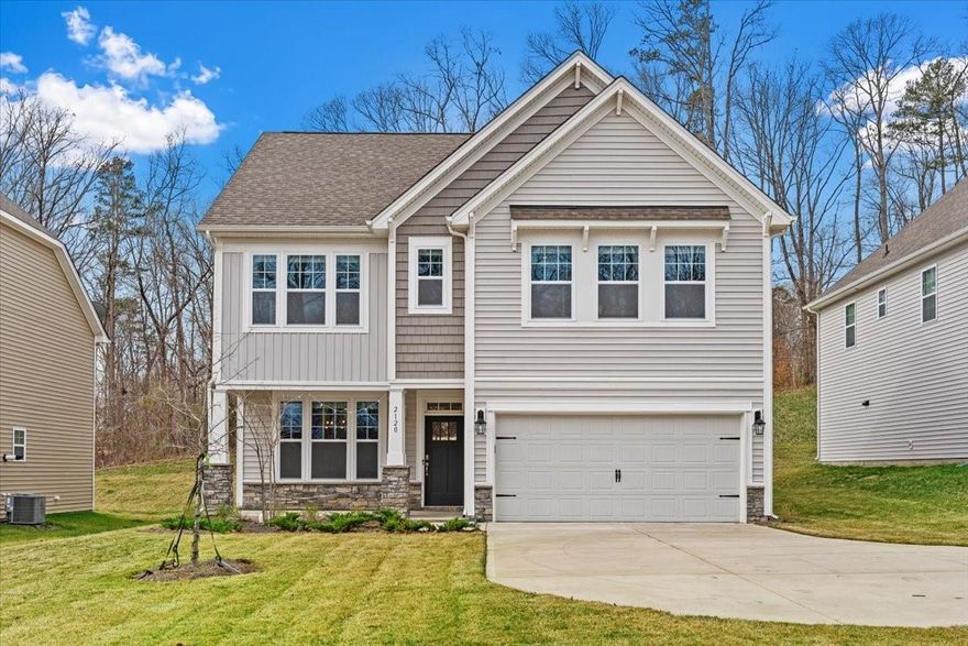 Like new 3 Bedroom, plus Loft with 2.5 Bathrooms in the highly desirable Riverbend Community. This home was completed in October of 2021 and has been meticulously maintained making it the perfect turnkey property. Inside you will notice the home has a wonderful flow with the well lit, open floor plan on the main level and completed by the gas log fireplace in the living room. The kitchen is one of the main features of the home with SS appliances, subway tile backsplash, Quartz counter tops and a versatile island! Upstairs, beyond the spacious multi- functional loft is where you will find the Primary Suite and both Secondary Bedrooms which are well sized. The Primary Suite offers a Spacious Bedroom with Tray ceilings, large Bathroom with Garden Tub, Dual Vanity and huge Walk in Closet. Step out to the back yard and you are going to love the private and wooded surrounds. Enjoy an amenity rich neighborhood close to shopping, dining and all that Charlotte has to offer. Welcome home.