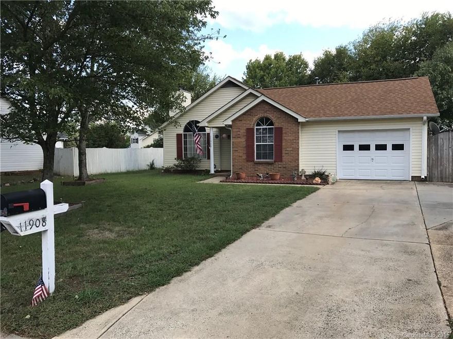 Adorable home with 3 bed/2bath.  Open concept  with log burning fireplace in family room. Kitchen has plenty of storage and comes complete SS appliances with breakfast nook. Back yard is fenced and has fully functional above ground pool with huge deck.  One car attached garage.  Seller will pay for new carpeting/flooring of buyers choice up to $2100 (Purchased thru Rite Rug).