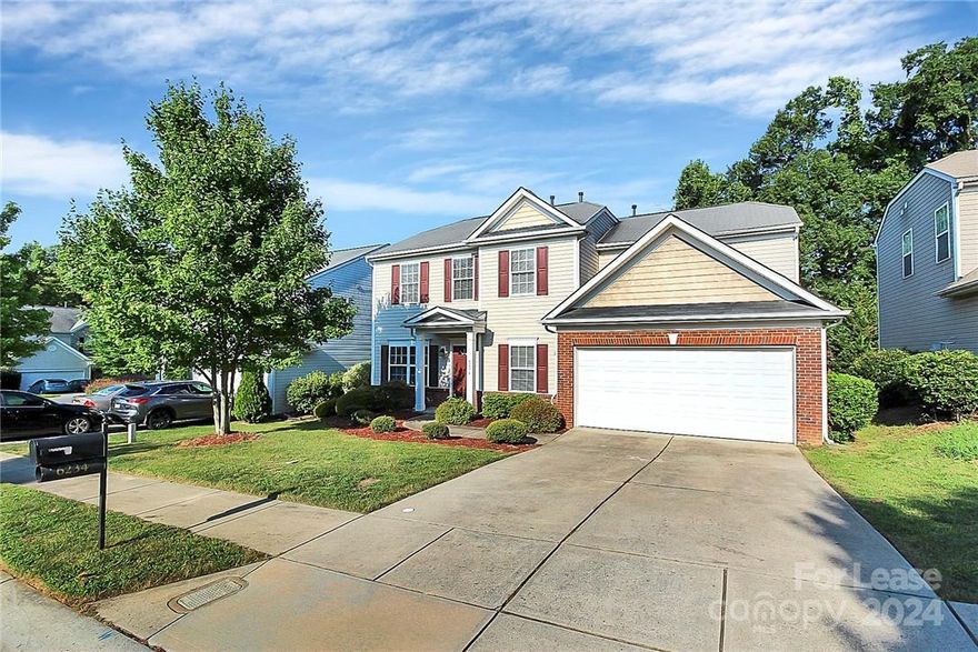 Fabulous 4 BR & study room, sunroom house with formal DR, Formal LR, large family room with gas fireplace. Prime location - North Charlotte, Highland Creek, Huntersville area. Great schools in North Mecklenburg county. Lovely front porch. Open kitchen with all appliances, central island, recessed lighting, plenty of cabinets. study/office room downstairs. Downstairs half bath. Downstairs SUNROOM.LVP flooring entire upstairs. Upstairs master bedroom vaulted ceiling, large walk-in closet. Master bath double vanity, garden tub and separate shower.2nd and 3rd and 4th bedrooms are large as well. Washer/dryer included.  NEW PAINT. 2 Car garage with gar opener. Outside Patio and level backyard for your entertainment. Easy access to I-485/I-77 and I-85. Close to concord mills mall/Northlake mall. Must See. NO PETS. credit>600. income >3x, max 2 people income. apply only if well qualified. Apply online.