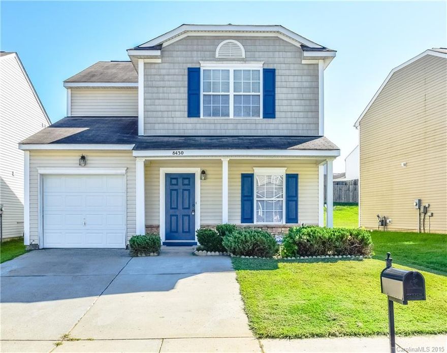 Move in Ready!  New Paint, new carpet, new floors!  Conveniently located to I-77, I-485, Northlake Mall, University City and so much more!  This lovely home has an open floor plan with the kitchen opening to the dining and family room for all to gather! Extended patio, 4 bedrooms and a loft.  Large Master bedroom with adjoining bath featuring double sinks, stand alone shower and garden tub, also includes a large walk-in closet.  Neighborhood has pool and playground.